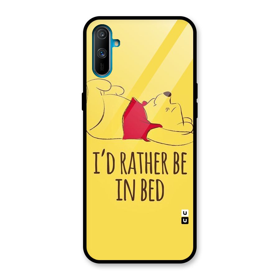 Rather Be In Bed Glass Back Case for Realme C3