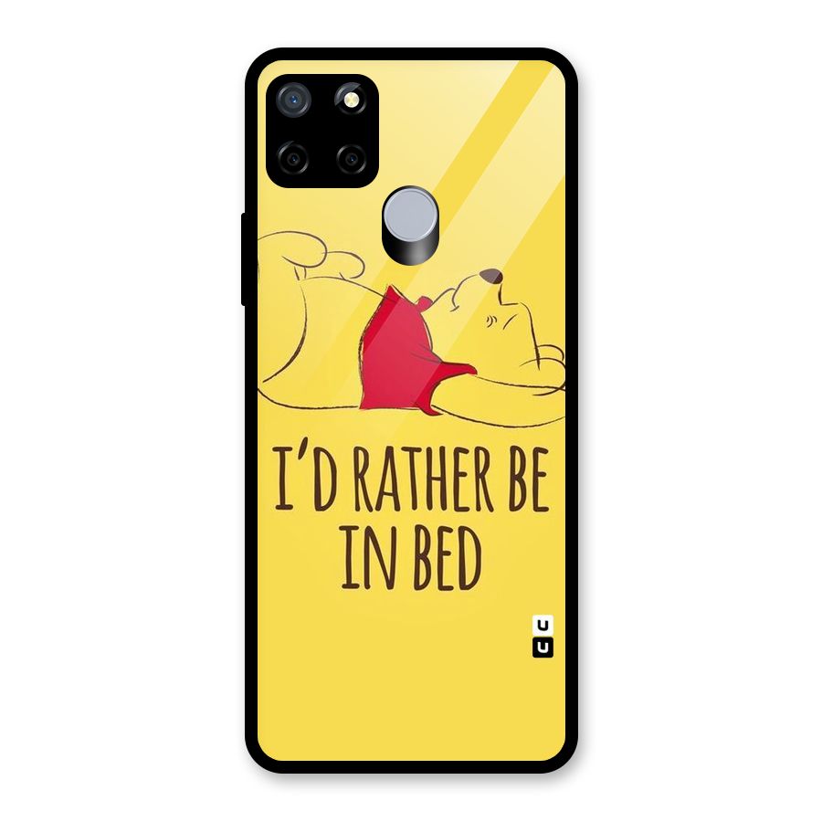 Rather Be In Bed Glass Back Case for Realme Narzo 20