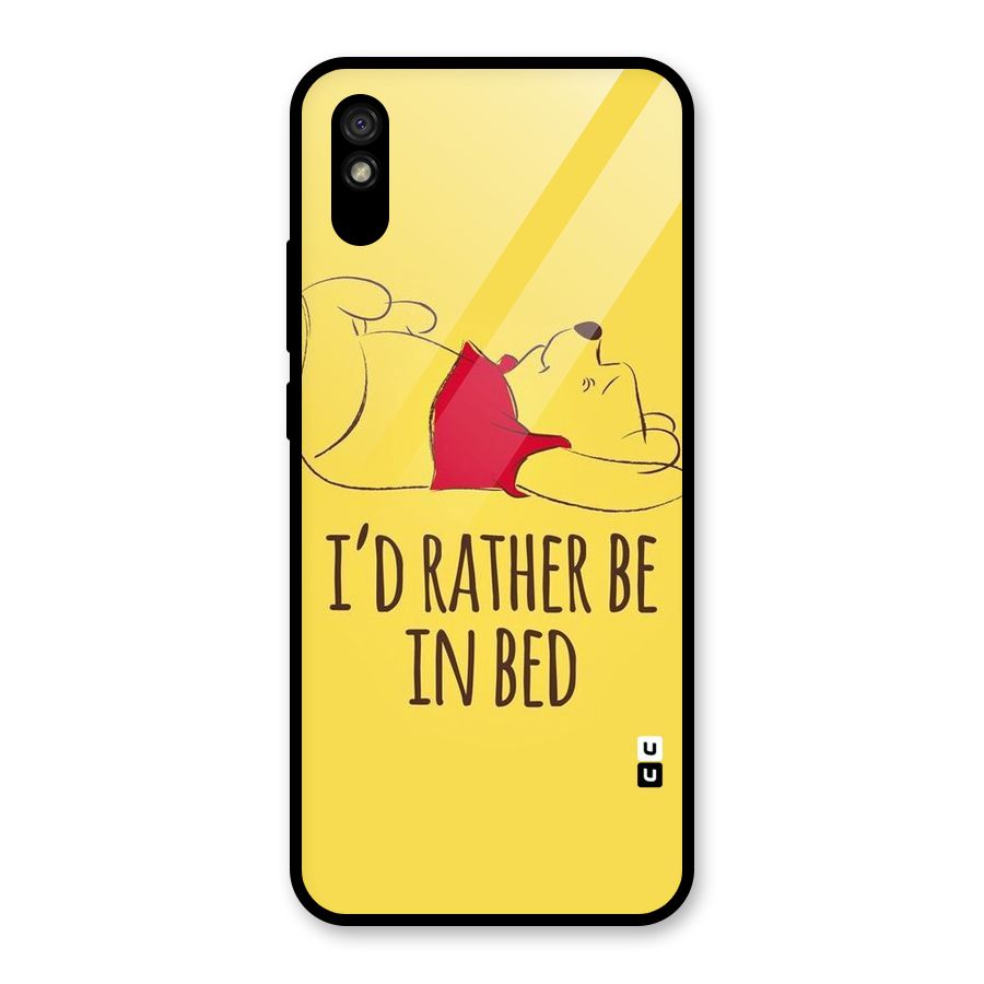 Rather Be In Bed Glass Back Case for Redmi 9i