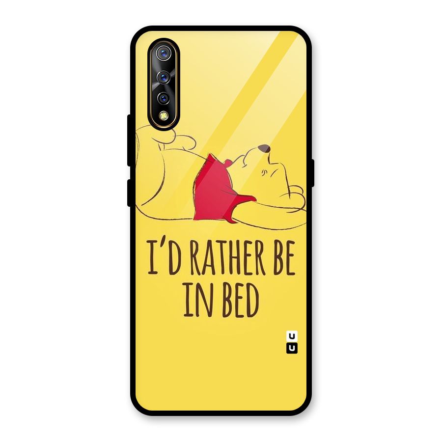 Rather Be In Bed Glass Back Case for Vivo S1