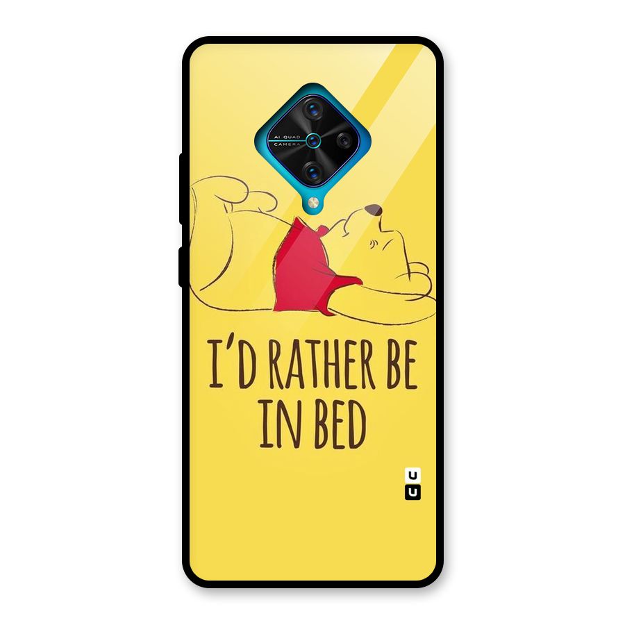 Rather Be In Bed Glass Back Case for Vivo S1 Pro