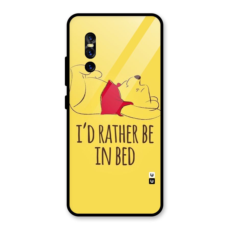 Rather Be In Bed Glass Back Case for Vivo V15 Pro