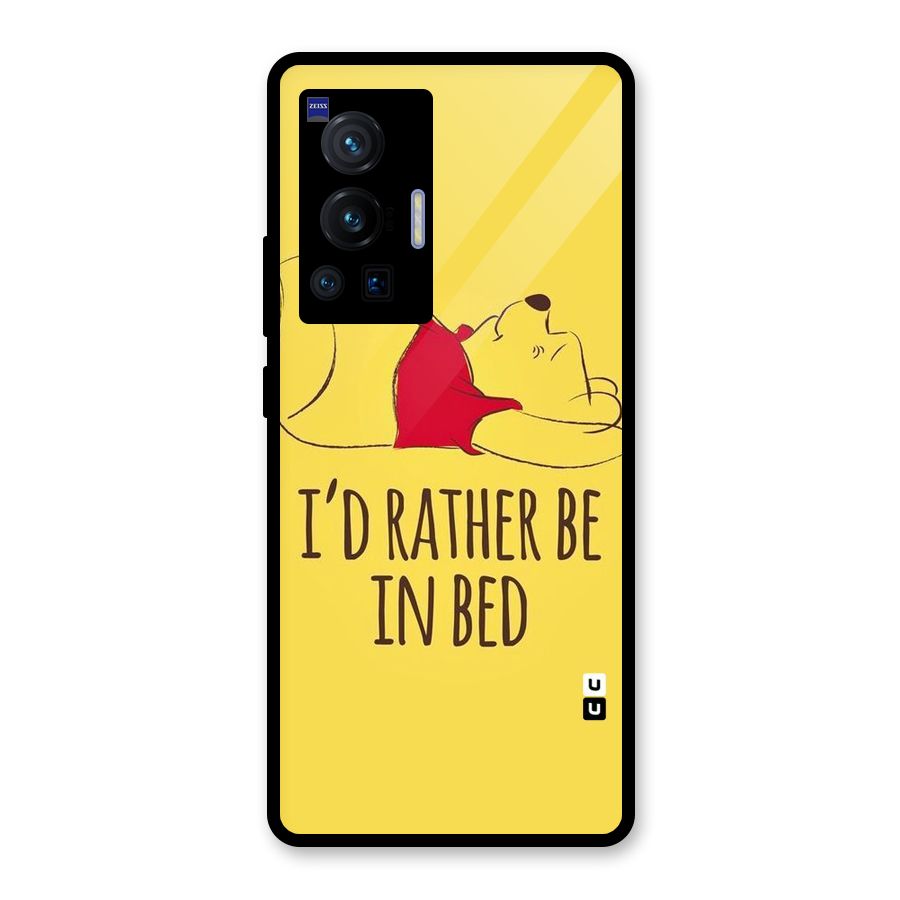 Rather Be In Bed Glass Back Case for Vivo X70 Pro