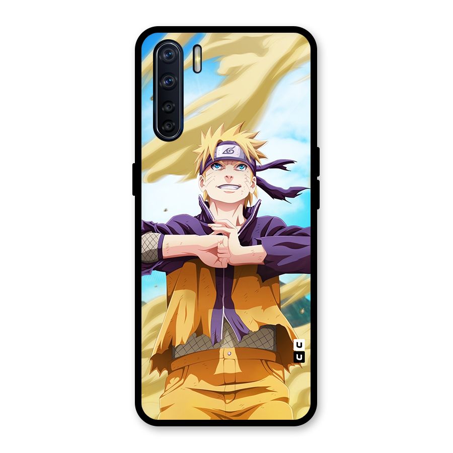 Ready Naruto Glass Back Case for Oppo F15