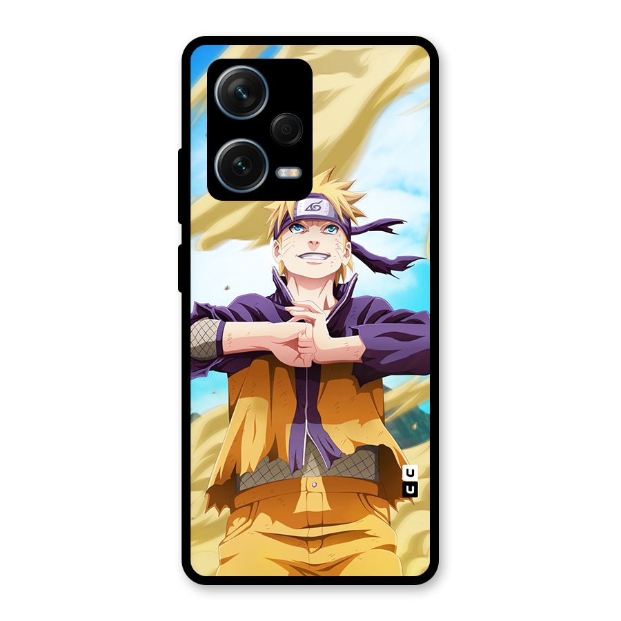Ready Naruto Glass Back Case for Redmi Note 12 Pro Plus 5G