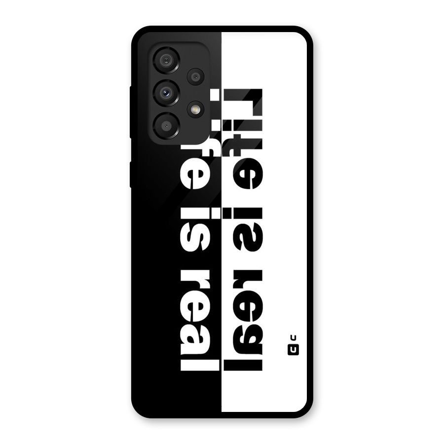 Real Life Glass Back Case for Galaxy A33 5G