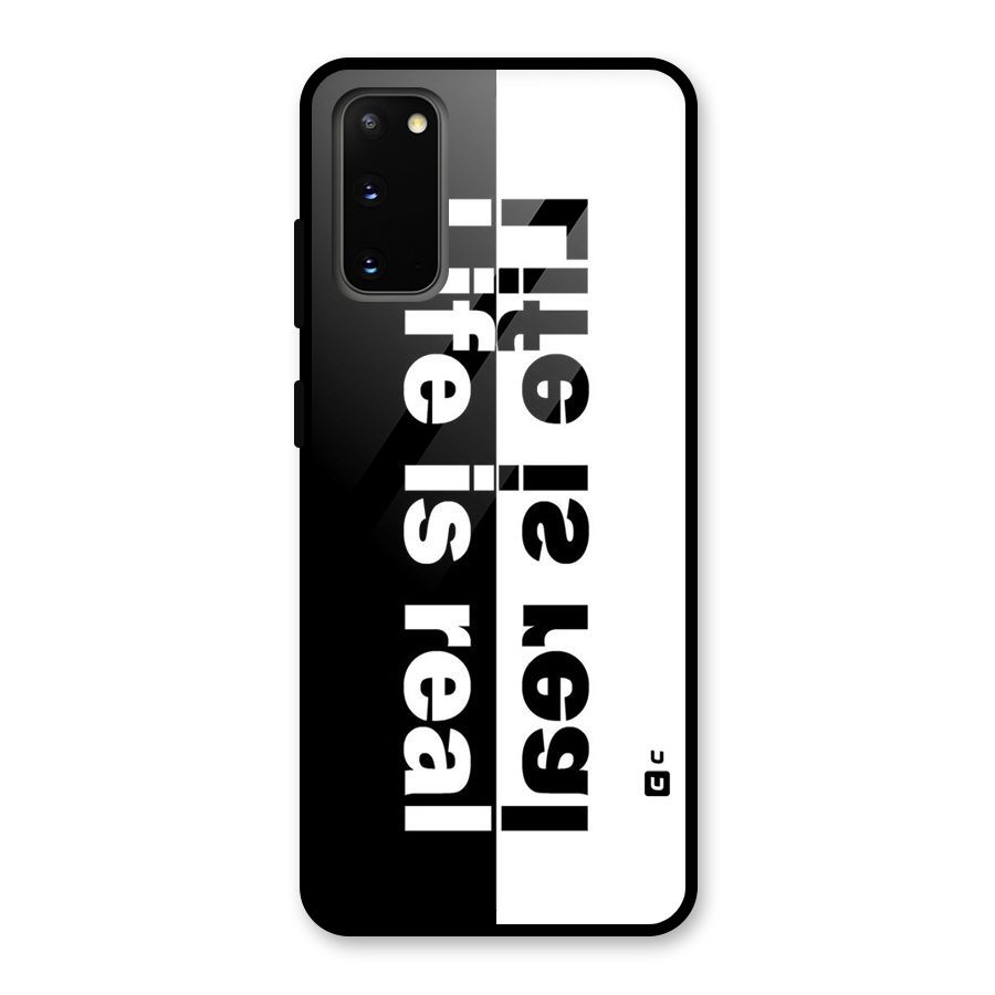 Real Life Glass Back Case for Galaxy S20