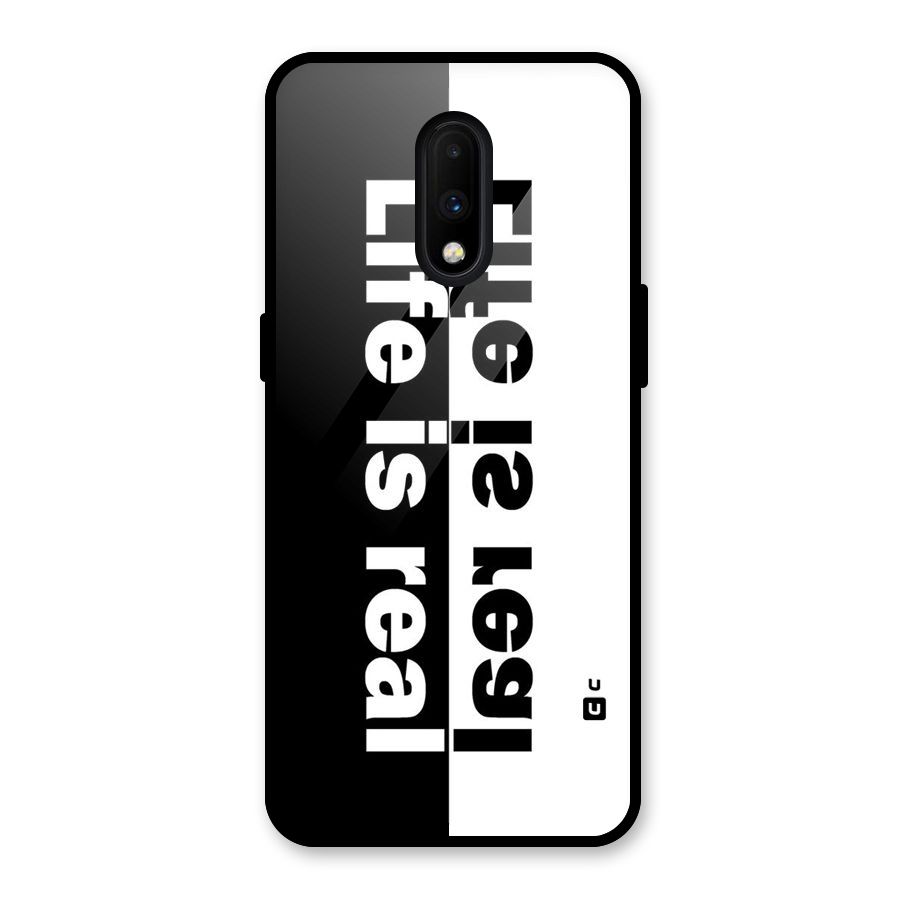 Real Life Glass Back Case for OnePlus 7