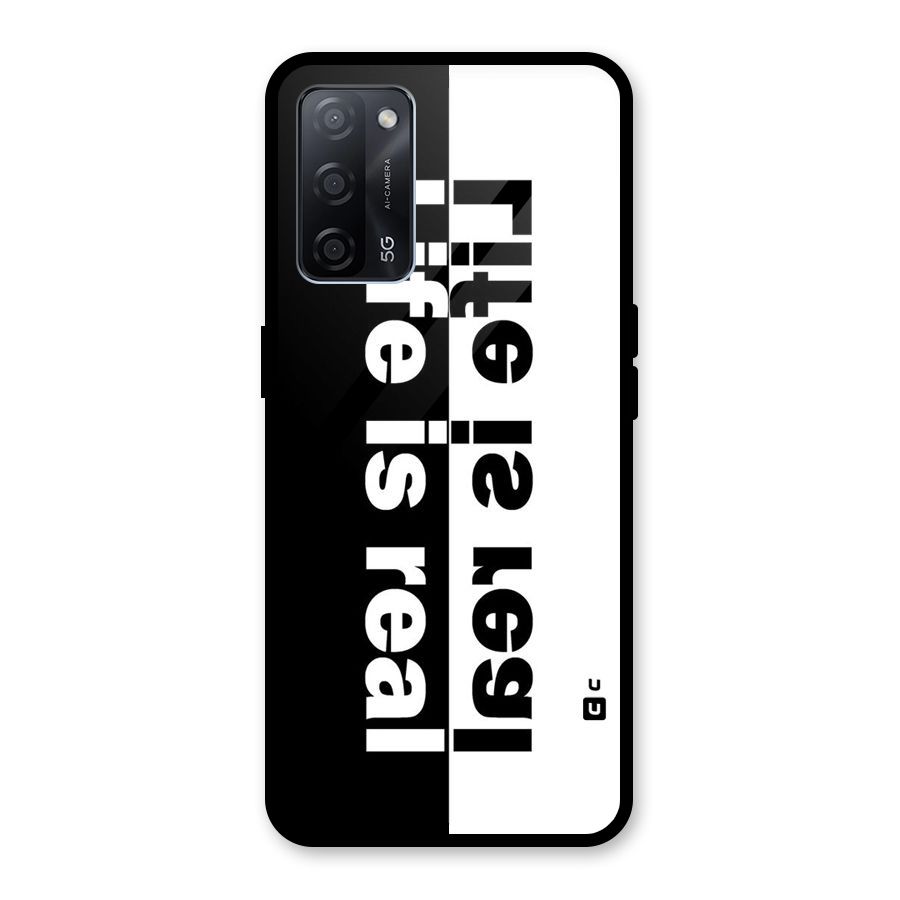 Real Life Glass Back Case for Oppo A53s 5G