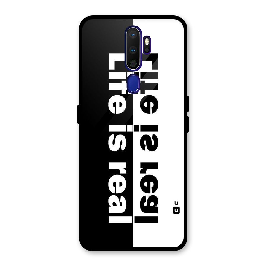Real Life Glass Back Case for Oppo A9 (2020)