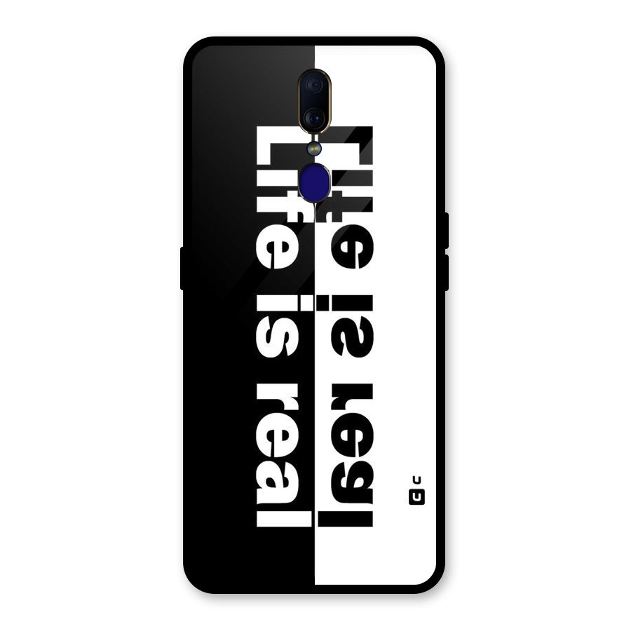 Real Life Glass Back Case for Oppo F11