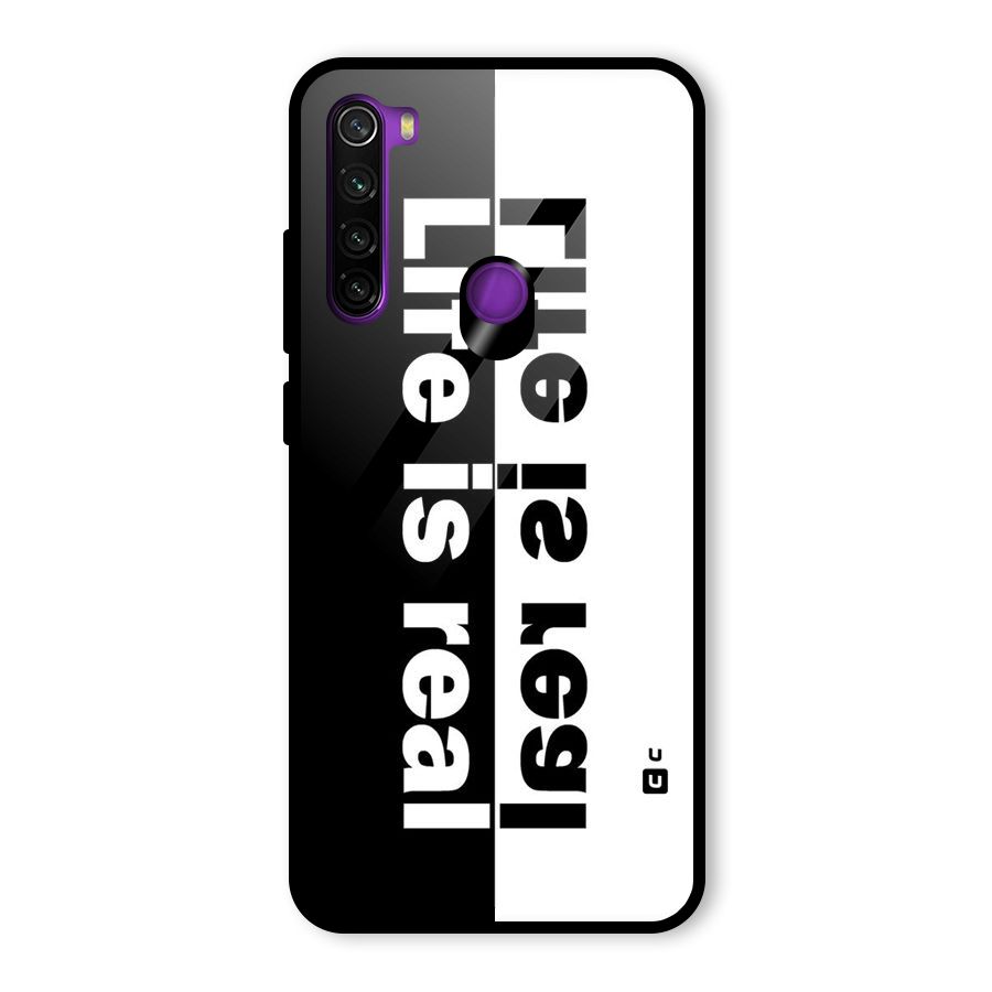 Real Life Glass Back Case for Redmi Note 8