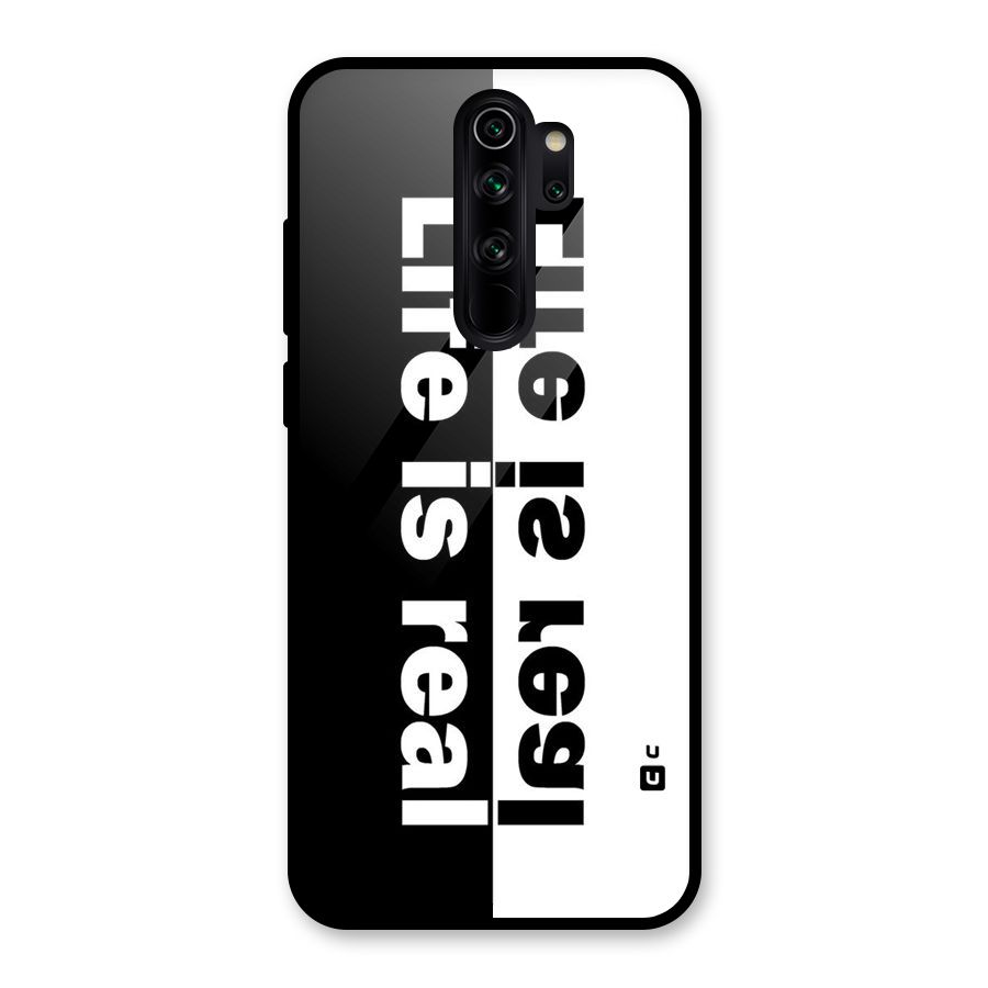 Real Life Glass Back Case for Redmi Note 8 Pro