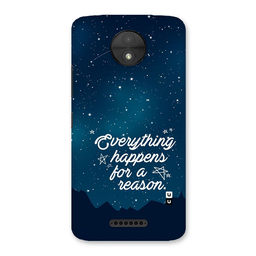 Reason Sky Back Case for Moto C