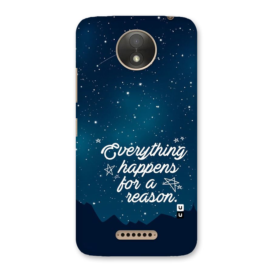Reason Sky Back Case for Moto C Plus