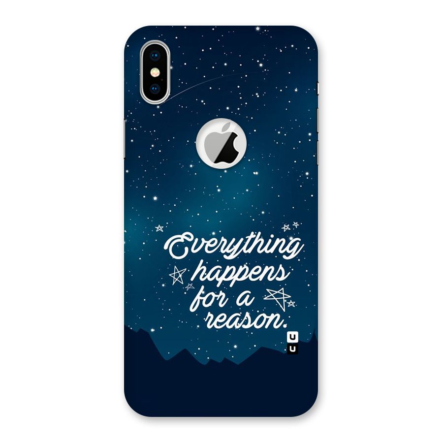 Reason Sky Back Case for iPhone X Logo Cut