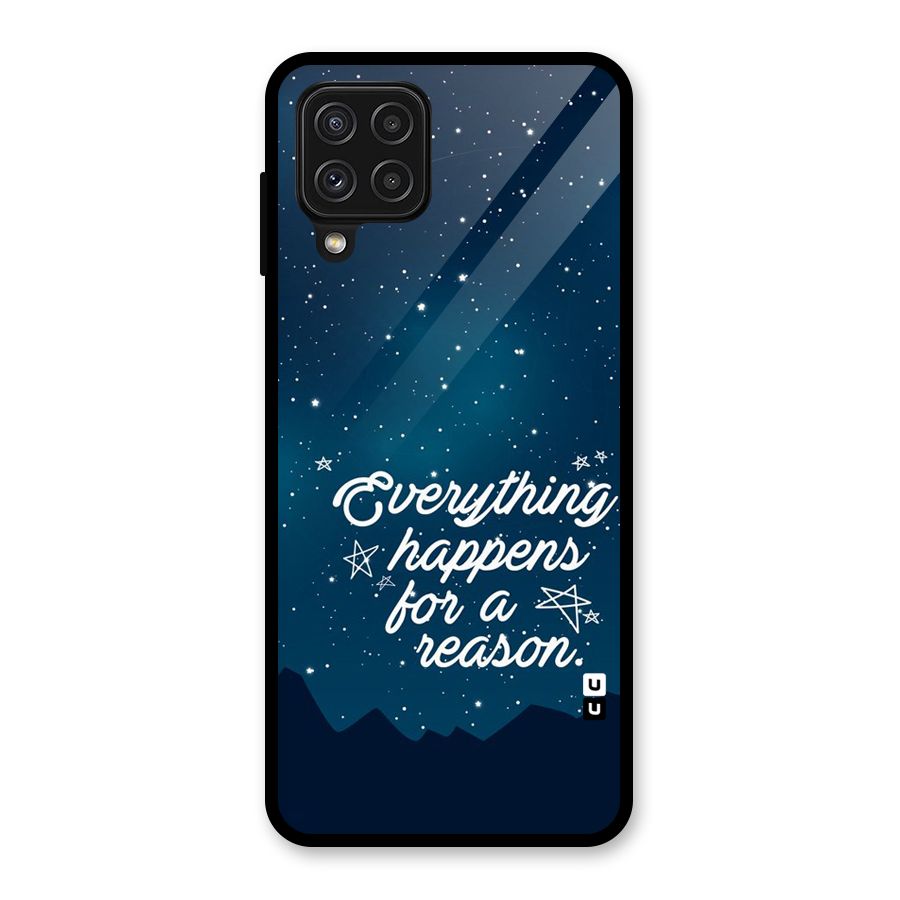 Reason Sky Glass Back Case for Galaxy A22 4G