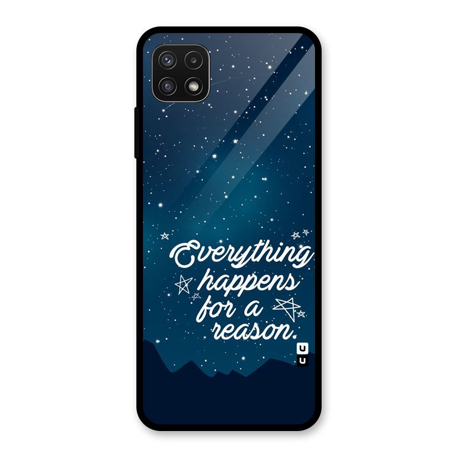 Reason Sky Glass Back Case for Galaxy A22 5G