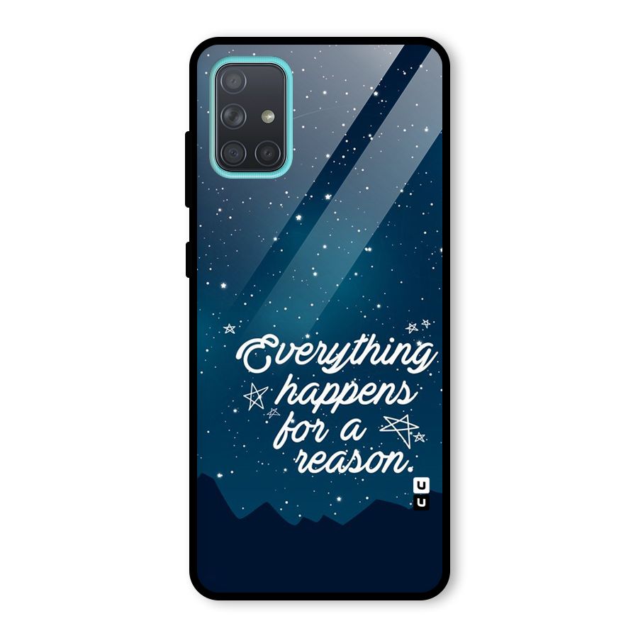 Reason Sky Glass Back Case for Galaxy A71