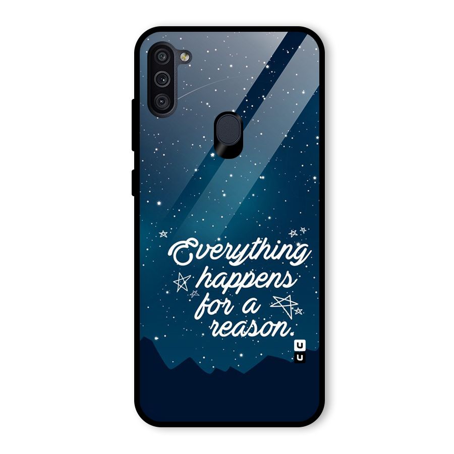 Reason Sky Glass Back Case for Galaxy M11
