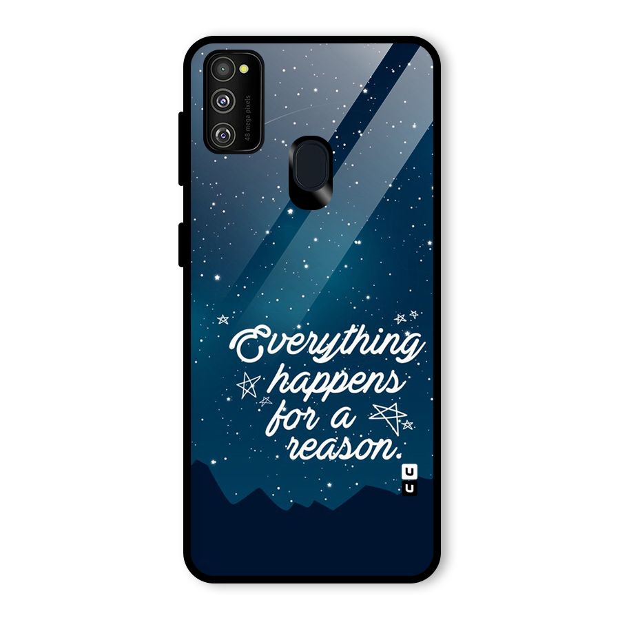 Reason Sky Glass Back Case for Galaxy M21