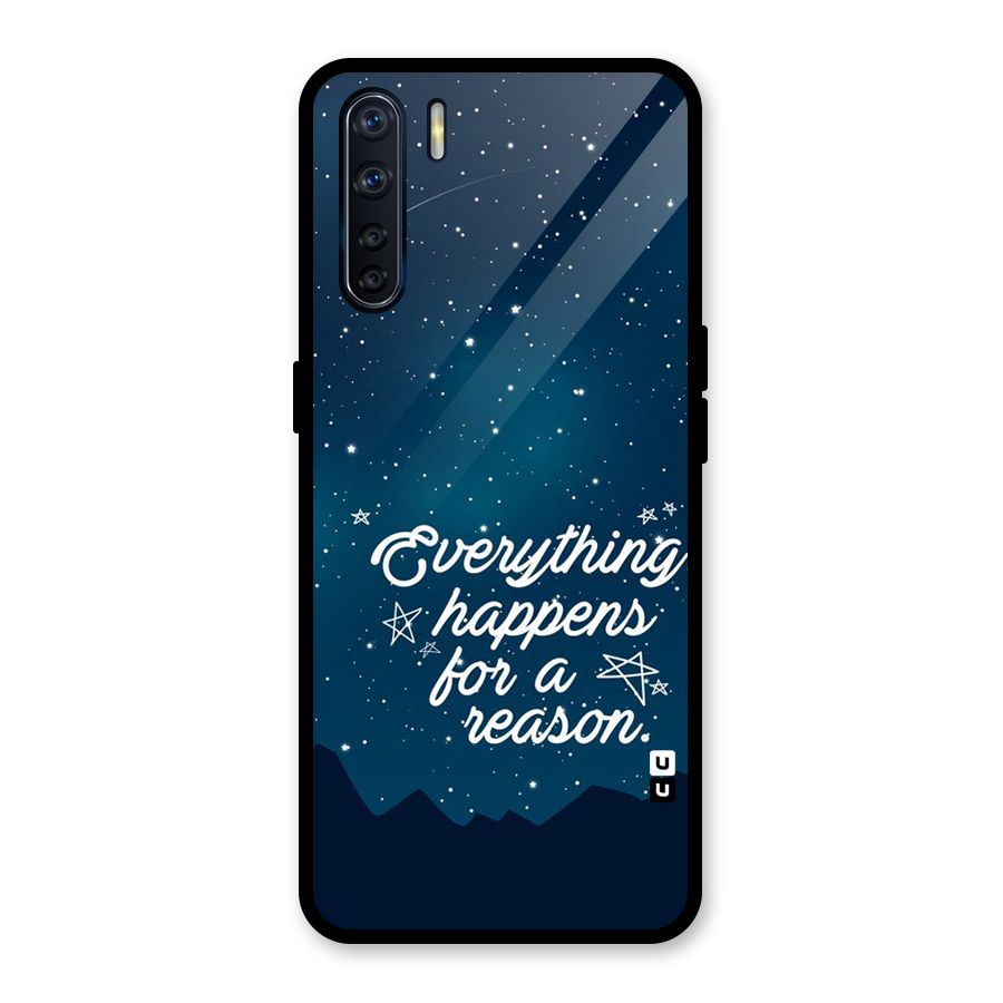Reason Sky Glass Back Case for Oppo F15
