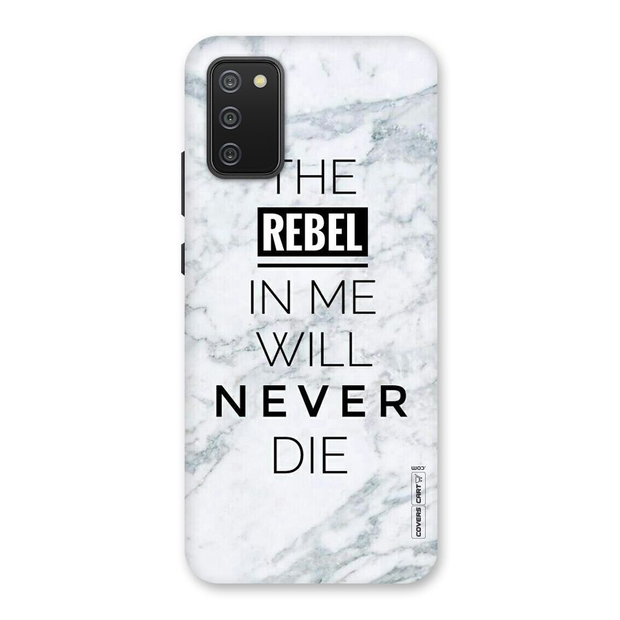 Rebel Will Not Die Back Case for Galaxy M02s
