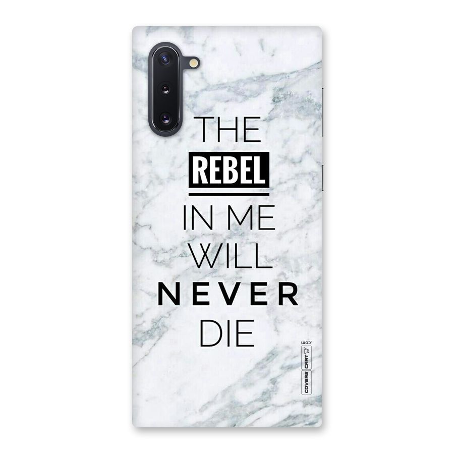 Rebel Will Not Die Back Case for Galaxy Note 10
