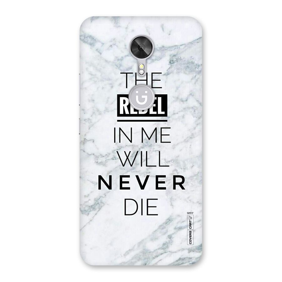 Rebel Will Not Die Back Case for Gionee A1
