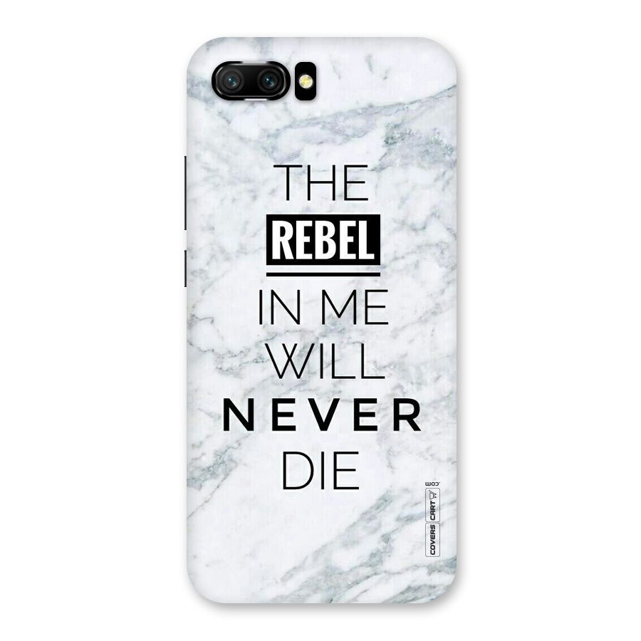 Rebel Will Not Die Back Case for Honor 10