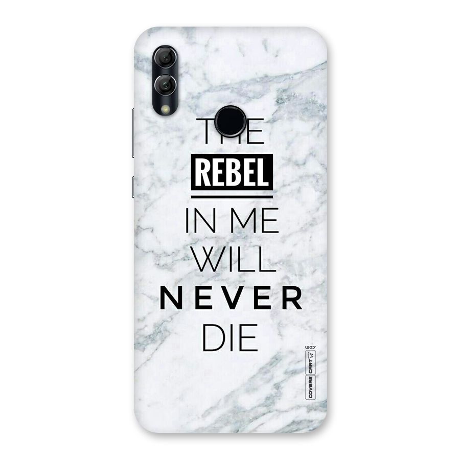 Rebel Will Not Die Back Case for Honor 10 Lite