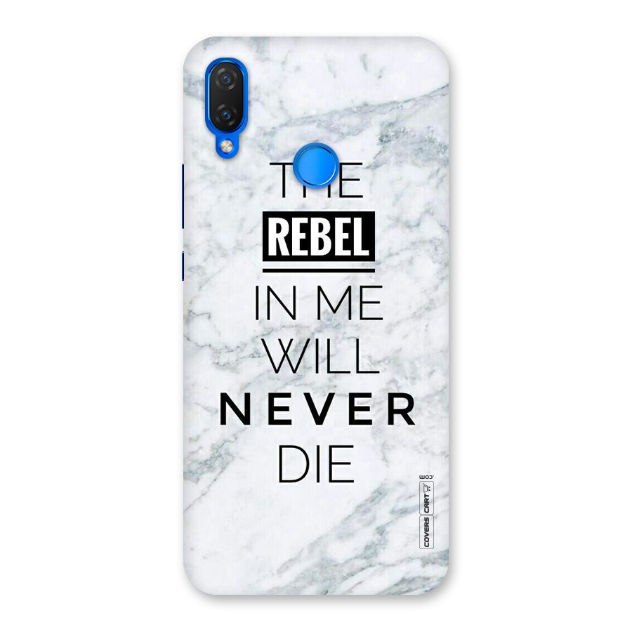 Rebel Will Not Die Back Case for Huawei P Smart+