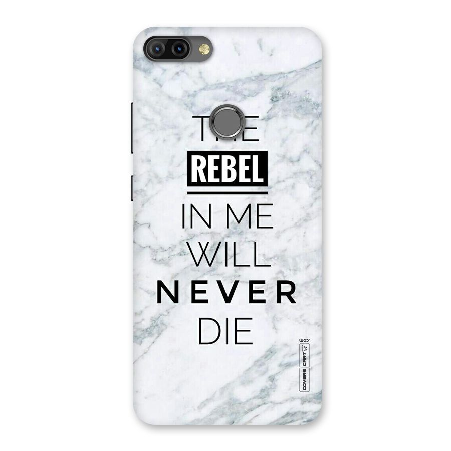 Rebel Will Not Die Back Case for Infinix Hot 6 Pro
