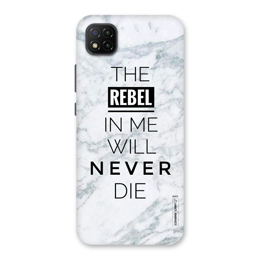 Rebel Will Not Die Back Case for Poco C3