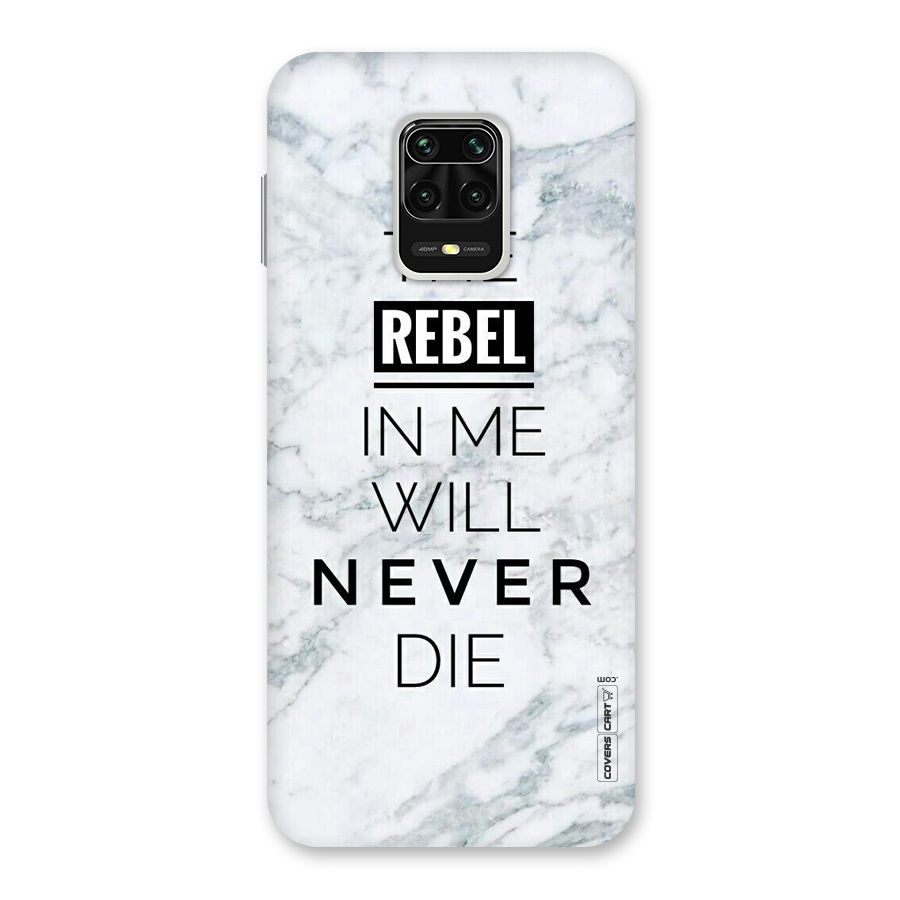 Rebel Will Not Die Back Case for Poco M2 Pro