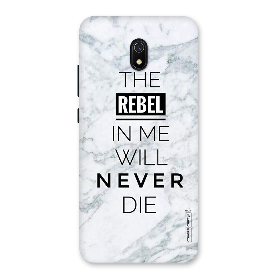Rebel Will Not Die Back Case for Redmi 8A