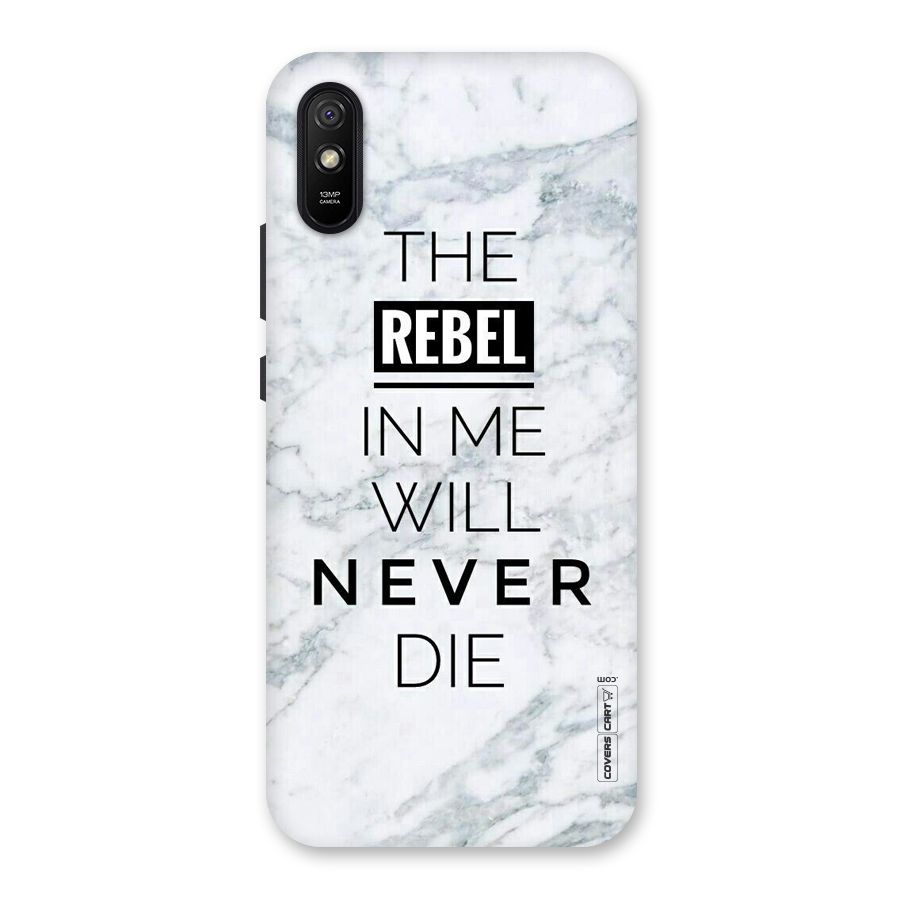 Rebel Will Not Die Back Case for Redmi 9i