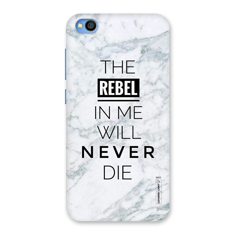 Rebel Will Not Die Back Case for Redmi Go