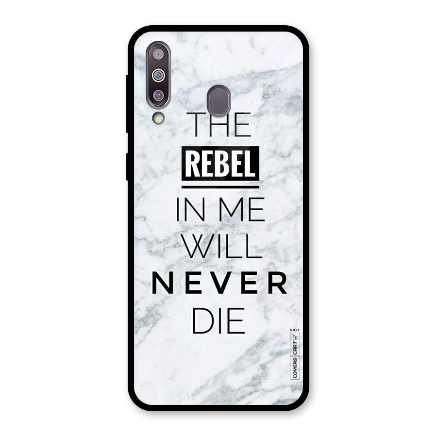 Rebel Will Not Die Glass Back Case for Galaxy M30