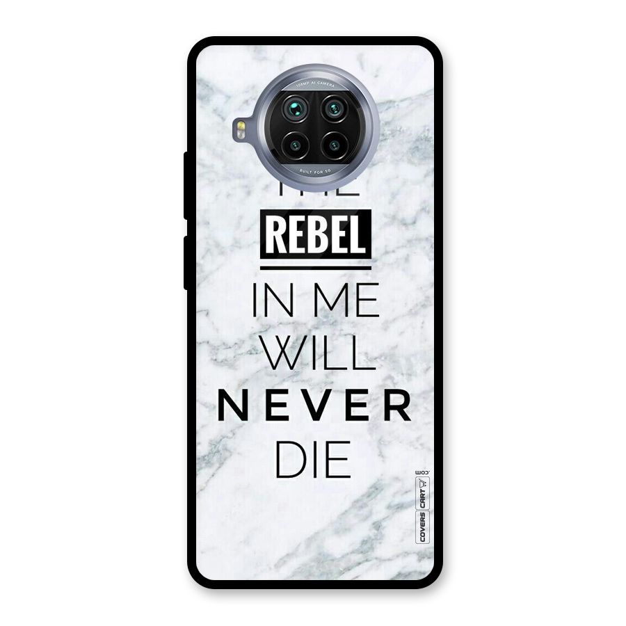 Rebel Will Not Die Glass Back Case for Mi 10i