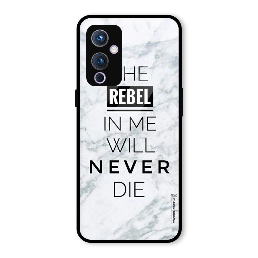 Rebel Will Not Die Glass Back Case for OnePlus 9