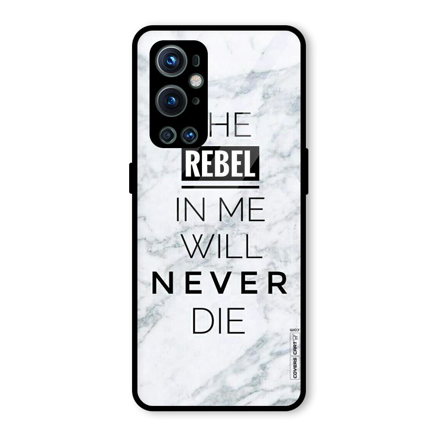 Rebel Will Not Die Glass Back Case for OnePlus 9 Pro