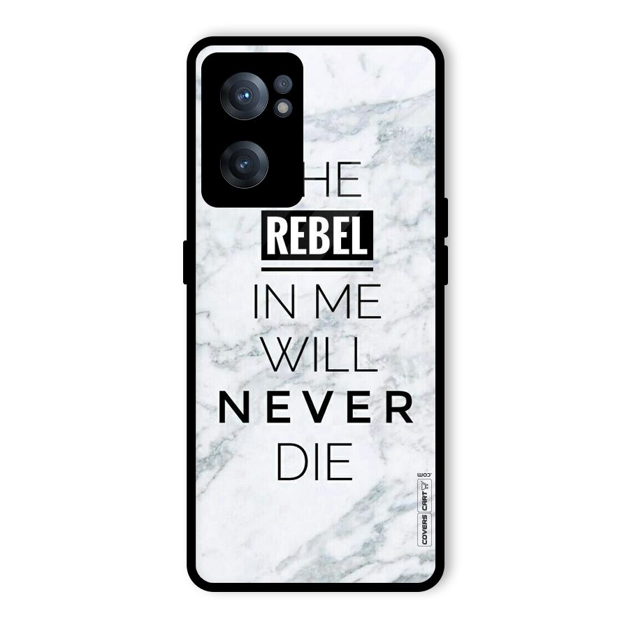 Rebel Will Not Die Glass Back Case for OnePlus Nord CE 2 5G