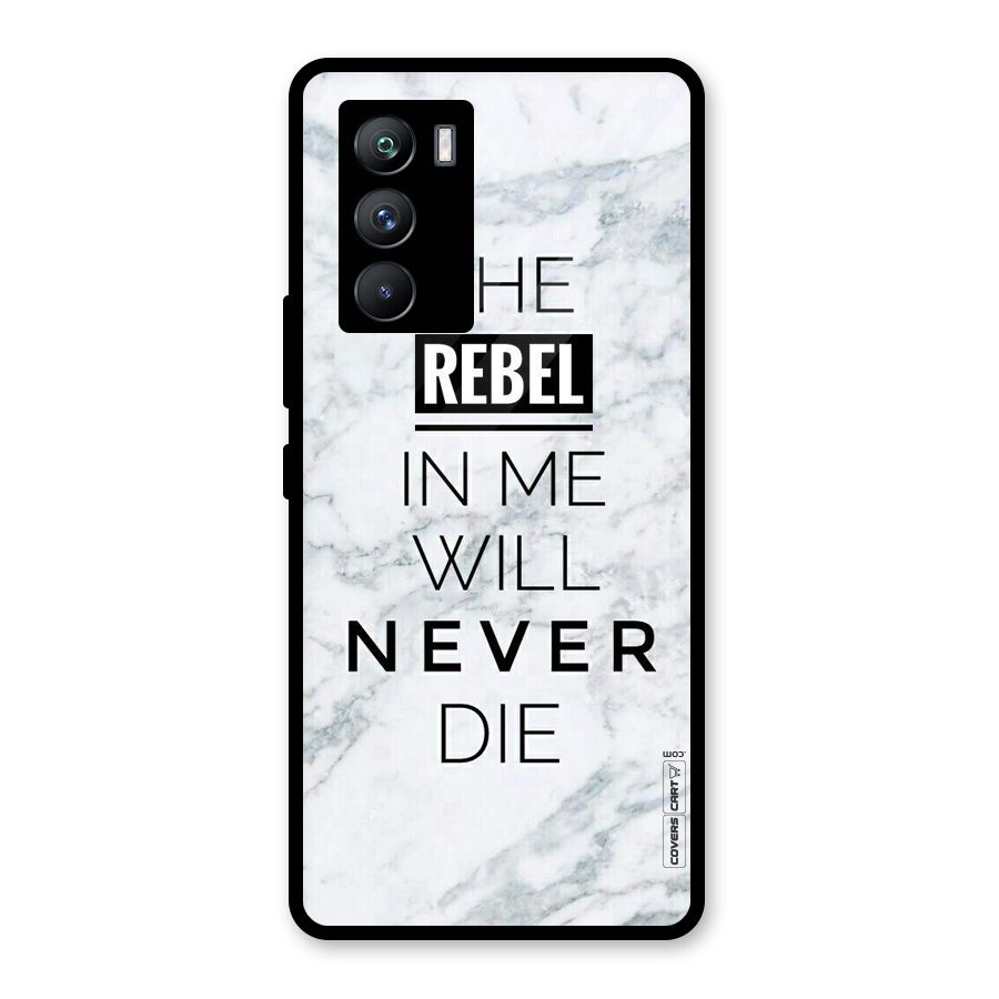Rebel Will Not Die Glass Back Case for Vivo iQOO 9 SE