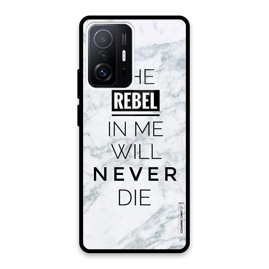 Rebel Will Not Die Glass Back Case for Xiaomi 11T Pro