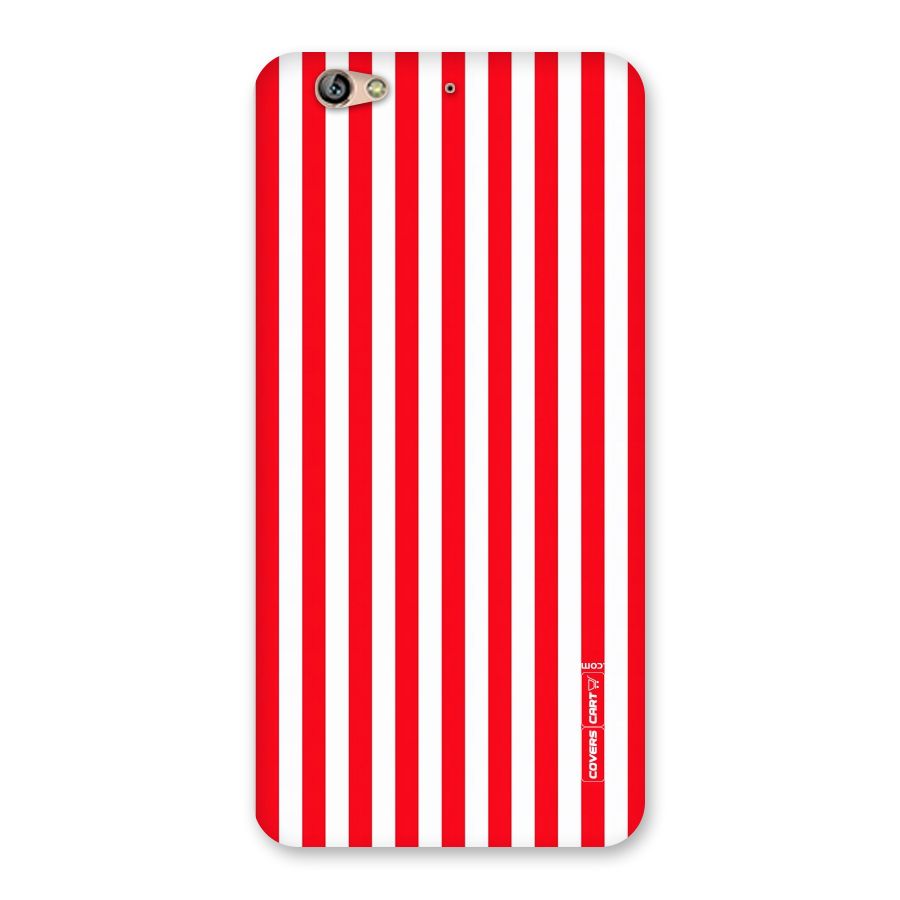 Red And White Straight Stripes Back Case for Gionee S6
