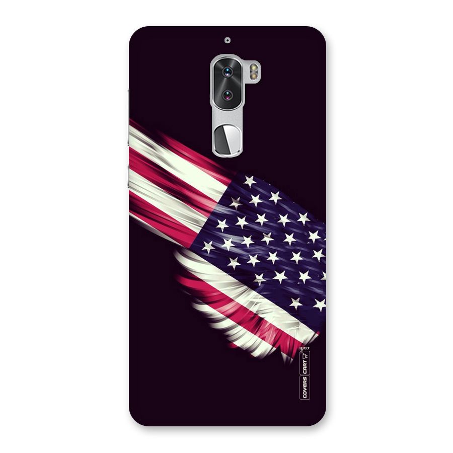 Red And White Stripes Stars Back Case for Coolpad Cool 1