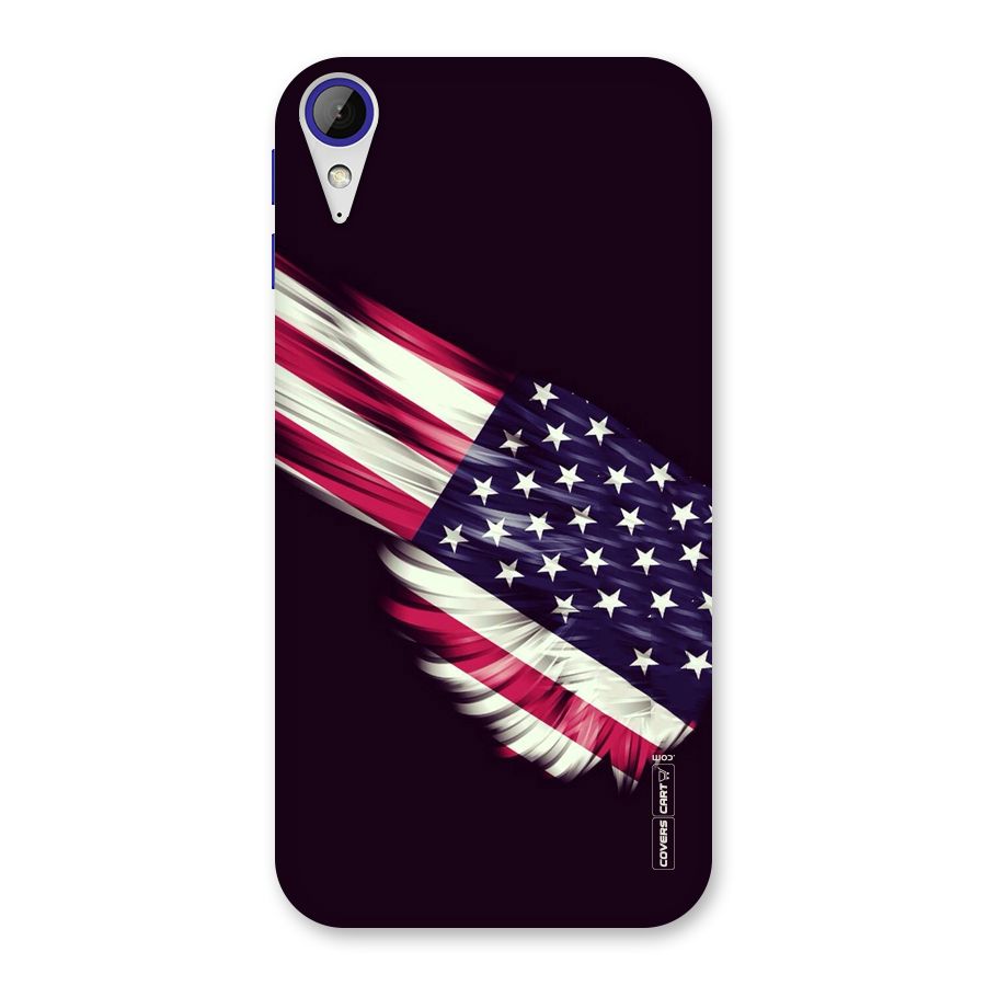Red And White Stripes Stars Back Case for Desire 830