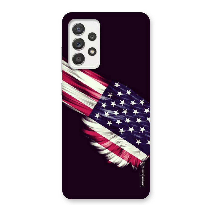 Red And White Stripes Stars Back Case for Galaxy A52
