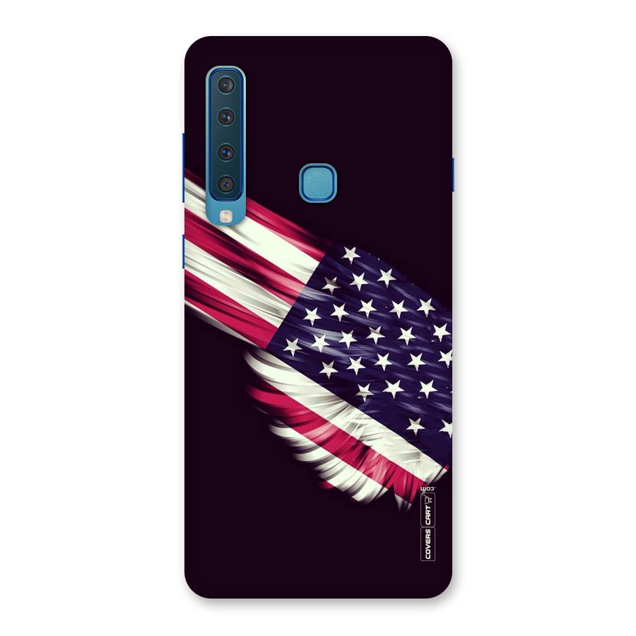 Red And White Stripes Stars Back Case for Galaxy A9 (2018)